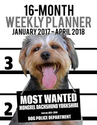 Download 2017-2018 Weekly Planner - Most Wanted Mongrel Dachshund Yorkshire: Daily Diary Monthly Yearly Calendar -  | ePub