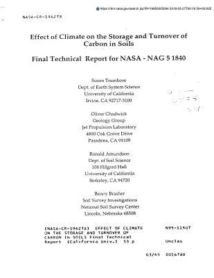 Full Download Effect of Climate on the Storage and Turnover of Carbon in Soils - National Aeronautics and Space Administration | ePub