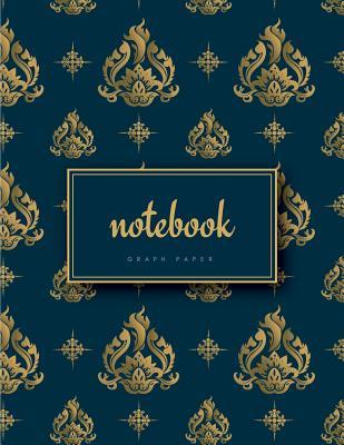 Download Graph Paper Notebook: 1/4 Inch Squares Thai Gold Navy Soft Cover Large (8.5 X 11 Inches) Letter Size 120 Square Grid Pages Blank Quad Ruled Glam Notes -  | ePub
