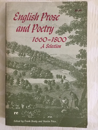 Full Download English Prose and Poetry 1660-1800 A Selection - Frank Brady file in ePub