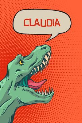 Download Claudia: Personalized Dino Drawl and Write, Writing Practice Paper for Kids Notebook with Lined Sheets and Space to Doodle for K-5 Students 120 Pages 6x9 -  file in ePub