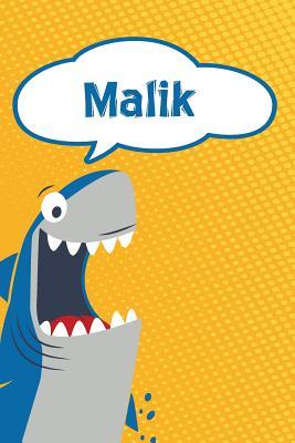 Read Malik: Personalized Shark Writting Journal, Notebook, Diary, for Kids 120 Pages 6x9 -  | PDF