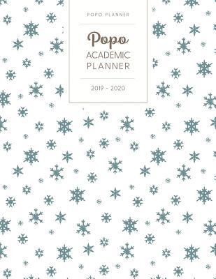 Read Popo Academic Planner 2019-2020: Monthly & Weekly - Dated with Todo Notes - Winter Snowflakes White -  | ePub