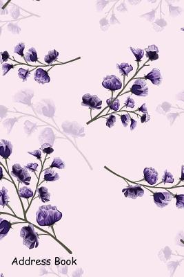 Download Address Book: For Contacts, Addresses, Phone, Email, Note, Emergency Contacts, Alphabetical Index with Purple Floral Pattern - Shamrock Logbook | PDF