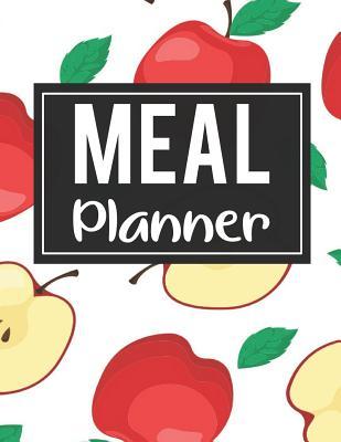 Download Meal Planner: 52 Week Food Planner / Diary / Log / Meal Prep Journal with Grocery List Pad and Apples Background (8.5 x 11 Inches - 53 Pages) - Kye Publishing file in PDF