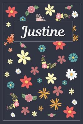 Download Justine: Lined Writing Notebook with Personalized Name 120 Pages 6x9 Flowers -  | ePub