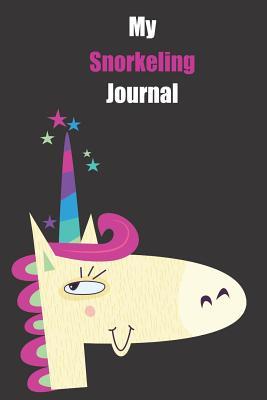 Full Download My Snorkeling Journal: With A Cute Unicorn, Blank Lined Notebook Journal Gift Idea With Black Background Cover -  | PDF