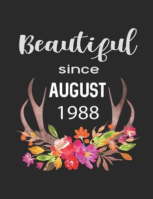 Read Online Beautiful Since August 1988: 7.44 x 9.69 100 pages 50 sheets Composition Notebook College Ruled Book - Family Cutey file in ePub