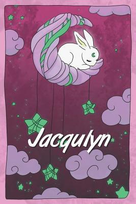 Read Jacqulyn: personalized notebook sleeping bunny on the moon with stars softcover 120 pages blank useful as notebook, dream diary, scrapbook, journal or gift idea - Jenny Illus | ePub