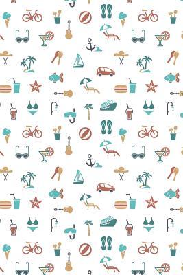 Read Online Summer Pattern - Sunny Beach Time 24: Blank Sketch Paper Notebook with frame for the Summertime at the Beach - Sunshine Publications file in ePub