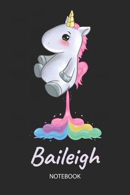 Read Baileigh - Notebook: Blank Ruled Personalized & Customized Name Rainbow Farting Unicorn School Notebook Journal for Girls & Women. Funny Unicorn Desk Accessories for Kindergarten, Primary, Back To School Supplies, Birthday & Christmas Gift for Women. -  file in ePub