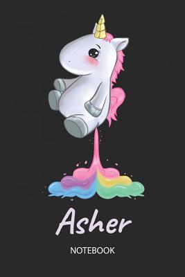 Full Download Asher - Notebook: Blank Ruled Personalized & Customized Name Rainbow Farting Unicorn School Notebook Journal for Girls & Women. Funny Unicorn Desk Accessories for Kindergarten, Primary, Back To School Supplies, Birthday & Christmas Gift for Women. -  file in PDF