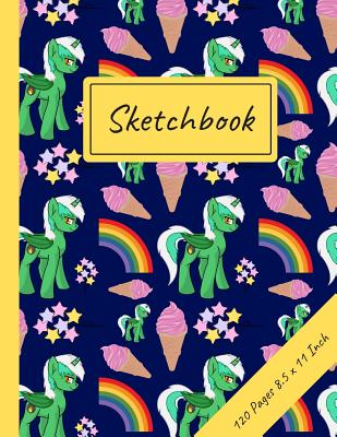 Read Sketchbook: Green Unicorn Pattern: 120 Page Large Blank Journal for Drawing, Doodling and Sketching - 8.5x11(21.6 x 27.9 cm) - Vibrant Creations file in PDF