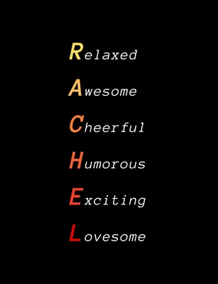 Read Online Rachel: Inspiring composition notebook gift for girl, daughter or woman Name personalized present Elegant wide ruled paper Standard size perfect for school, college or university - Inspiring Name Notebooks | ePub